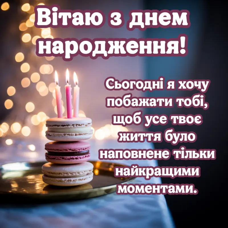 Привітання з днем народження