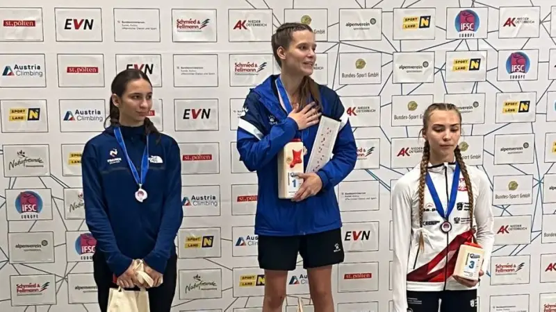 Юна скелелазка з Нікополя виборола золото на Кубку Європи в Австрії